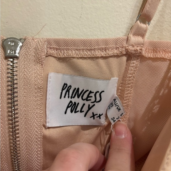 Princess Polly Beige Chosen One Top Bustier Size 2 NWT - Picture 5 of 6